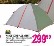 Camp Master Wedge Dome Plus 2 Tent-180cm x 150cm x 100cm(H)