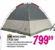Camp Master Wedge Dome 5 Plus Tent-300cm x 300cm x 200cm(H)