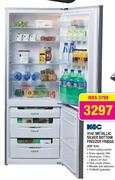 KIC 314ltr Metallic Silver Bottom Freezer Fridge(KBF634)