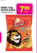 Simba Potato Chips Assorted Flavours-125g Each