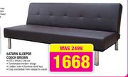 Saturn Sleeper Couch Brown
