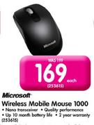 Microsoft Wireless Mobile Mouse 1000