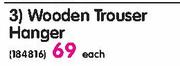 Home Wooden Trouser Hanger-Each