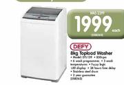 Defy 8Kg Topload Washer(DTL139)-Each