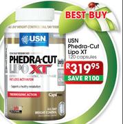 USN Phedra Cut Lipo XT-120 Capsules