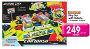 Action City Play Set With Vehicle 3 Assorted (258829)-Per Set