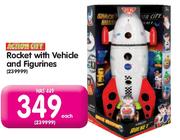 Rocket With Vehicle And Figurines(239999)-Each