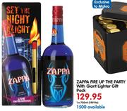 Zappa Fire Up The Party With Giant Lighter Gift Pack-1 x 750ml 