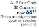 Vital A-Z Plus Gold 30 Capsules