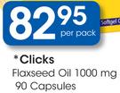 Clicks Flaxseed Oil 1000 Mg 90 Capsules-Per Pack