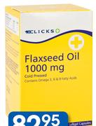 Clicks Flaxseed Oil 300 Capsules