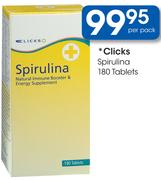 Clicks Spirulina 180 Tablets-Per Pack