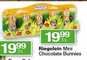 Riegelein Mini Chocolate Bunnies-5's