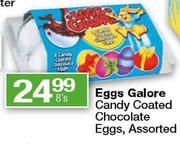 Eggs Galore Candy Coated Chocolate Eggs Assorted-8's