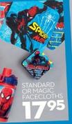 Spider Man Standard Or Magic Face Cloths