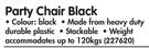  Party Chair Black-Each