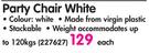  Party Chair White-Each
