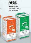 Viral Choice Syrup For Cold & Flu Assorted-200ml