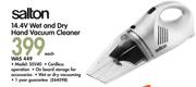 Salton 14.4V Wet And Dry Hand Vacuum Cleaner SSV40