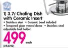 Chafing Dish-3.7Ltr With Ceramic Insert