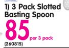 3 Pack Slotted Basting Spoon