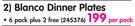  Continental Blanco Side Plates-6 Pack Plus 2 Free