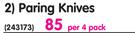 Paring Knives-Per 4 Pack