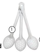 3 Pack Slotted Basting Spoon