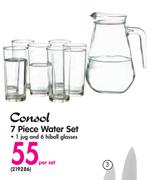 consol 7 Piece Water Set-Per Set