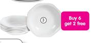 Continental Octavia 16cm Dessert Plates-6 Pack Plus 2 Free