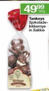 Tonkeys Sjokoladelekkernye In Sakkie-180g