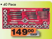 Tap And Die Sets 40 Piece TD40P