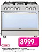 Defy 900mm 5 Burner Gas/Electric Stove DGS161