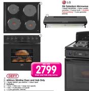 Defy 600mm Slimline Oven And Hob Only DBO451 Plus DHD332