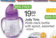 Jolly Tots Wide Neck Bottle With Spout-250ml