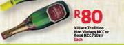 Villera Tradition Non Vintage MCC Or Rose MCC-750ml