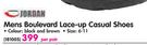 Jordan Mens Boulevard Lace-Up Casual Shoes(Size 6-11)-Per Pair