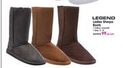 Legend Ladies Sherpa Boots(Size 3-8)-Per Pair