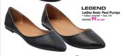 Legend Ladies Basic Flexi Pumps(Size 3-8)-Per Pair