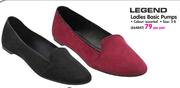 Legend Ladies Basic Pumps (Size 3-8)-Per Pair