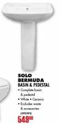 Solo Bermuda Basin & Pedestal