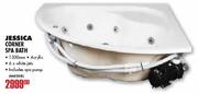  Jessica Corner Spa Bath 1300mm       