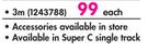 Rufflette Super C Double Track-3m Each