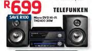 Telefunken Micro DVD Hi-Fi TMD400-30W
