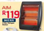 Aim 2 Bar Halogen Heater