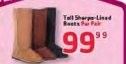 Tall Sherpa Lined Boots-Per Pair
