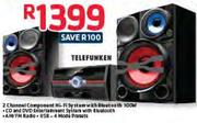 Telefunken 2 Channel Component Hi-Fi System With Bluetooth