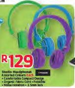 Studio Headphones Assorted Colour-Each