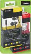 Stereo Earphones With Built-In Microphone Black Or Silver-Each