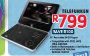 Telefunken 9" Portable DVD Player